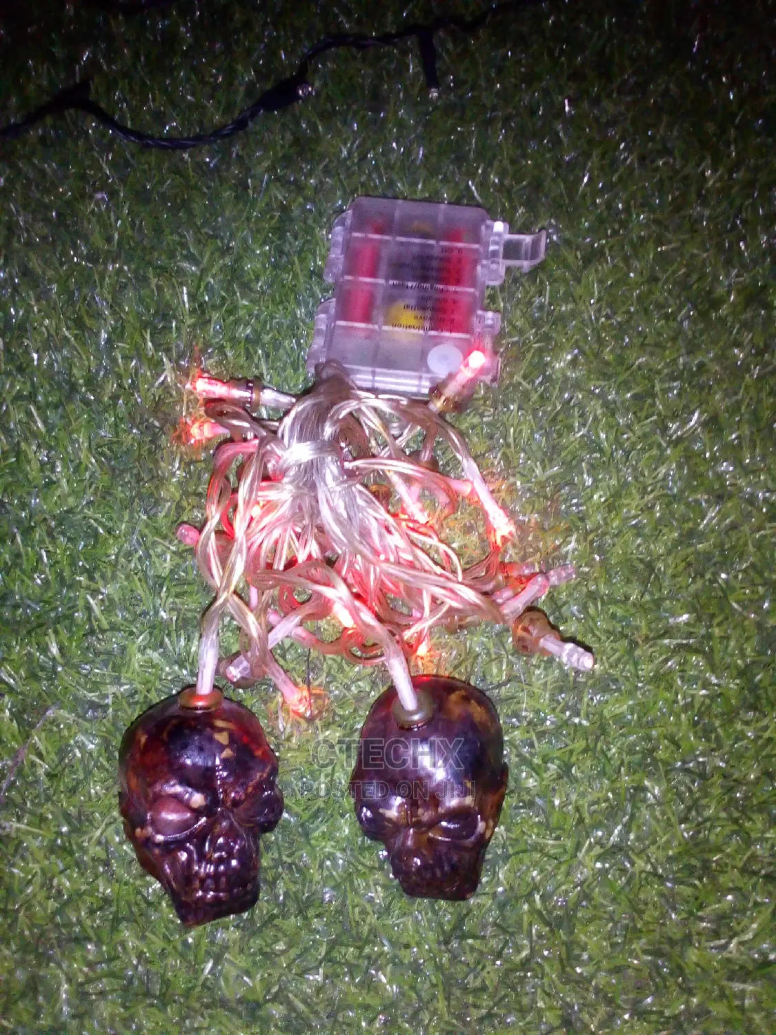 Halloween Skeleton Skull String Lights 12ft
