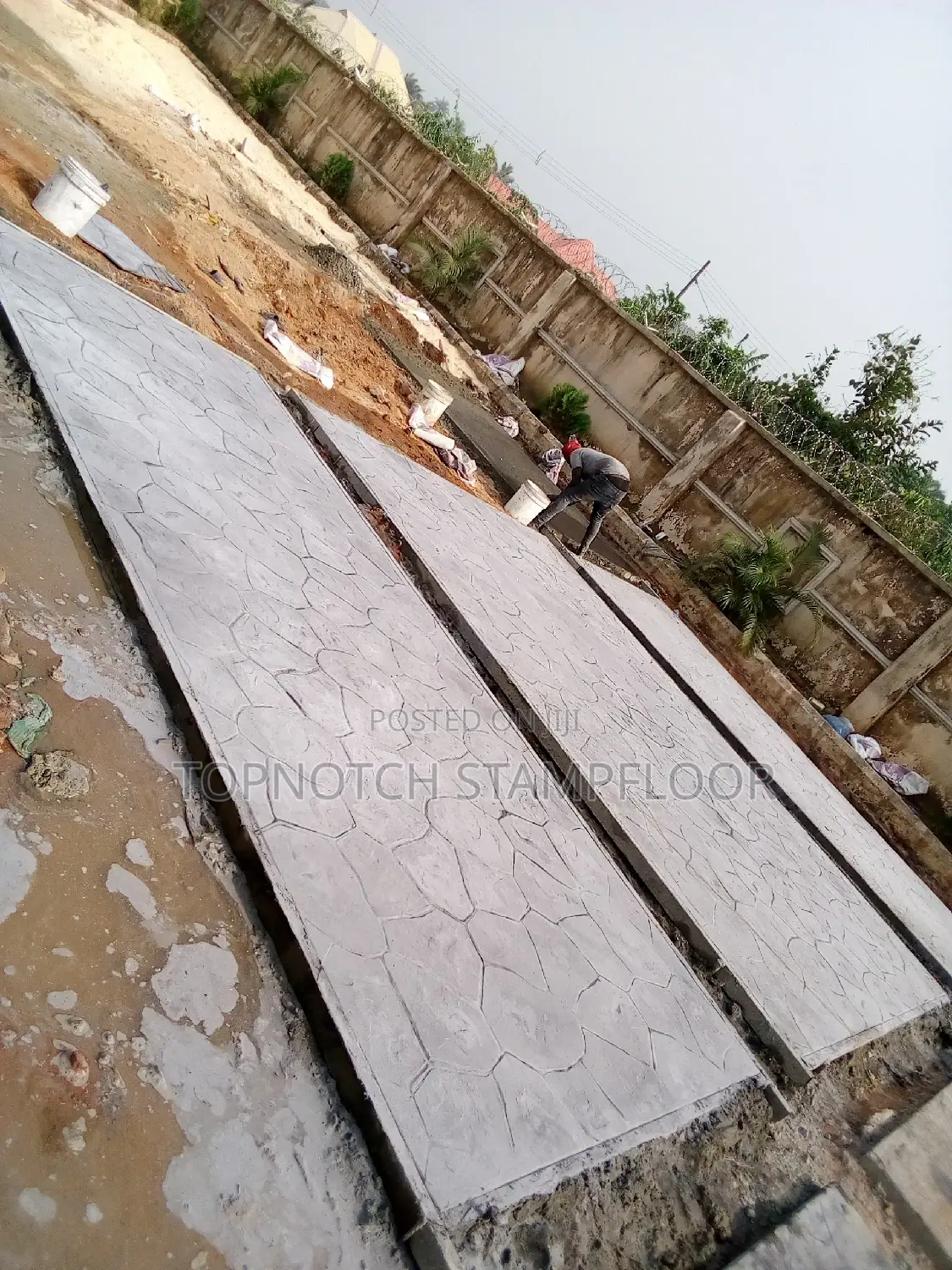 Decorative Concrete Floor Design Stamp Services
