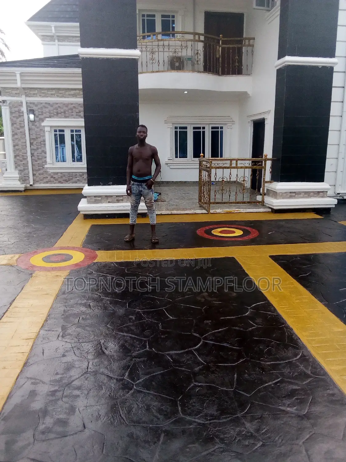 Decorative Concrete Floor Design Stamp Services