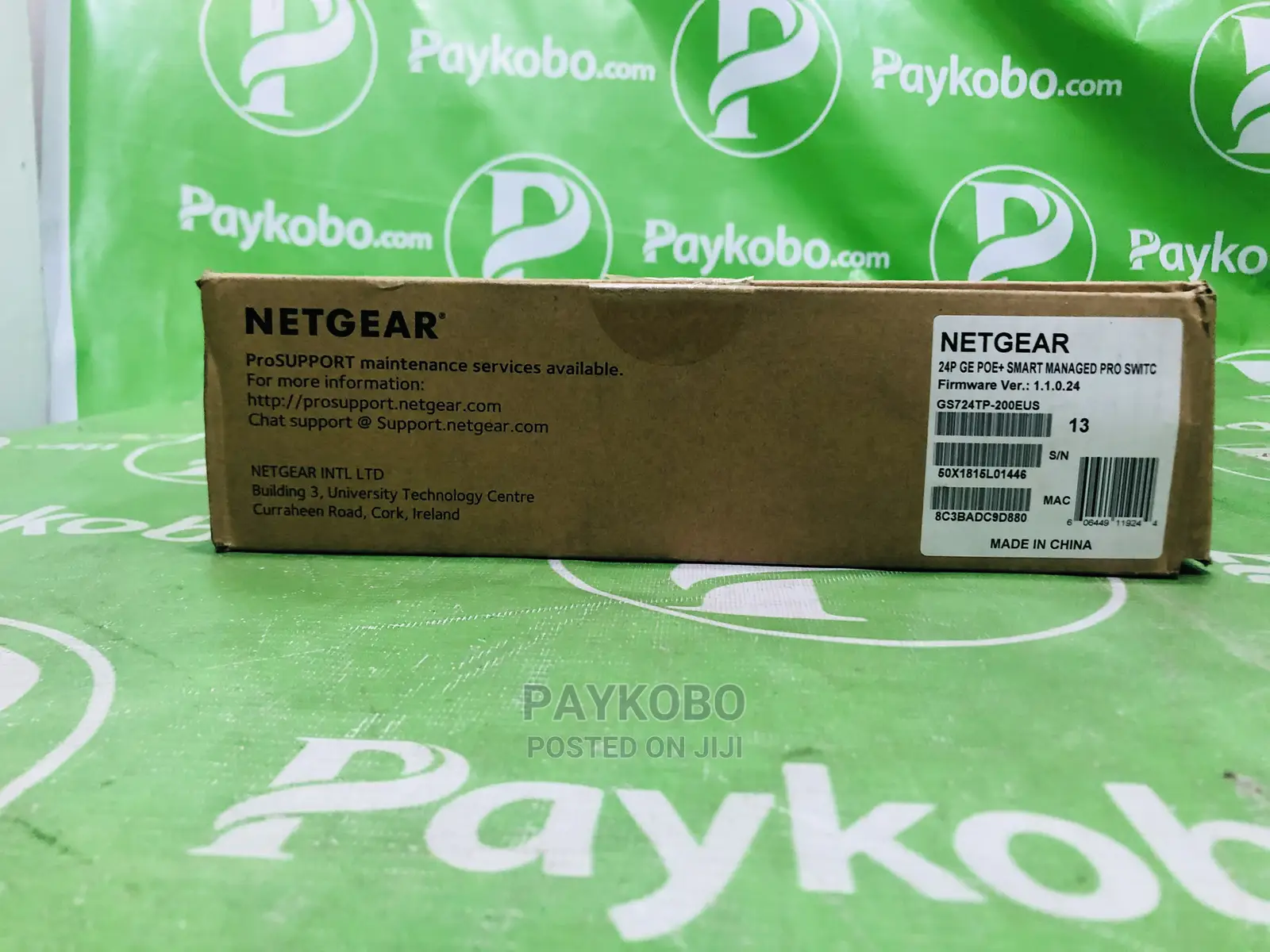 Netgear 24p Ge Poe+ Smart Managed Pro Switch Gs724tp 200eus