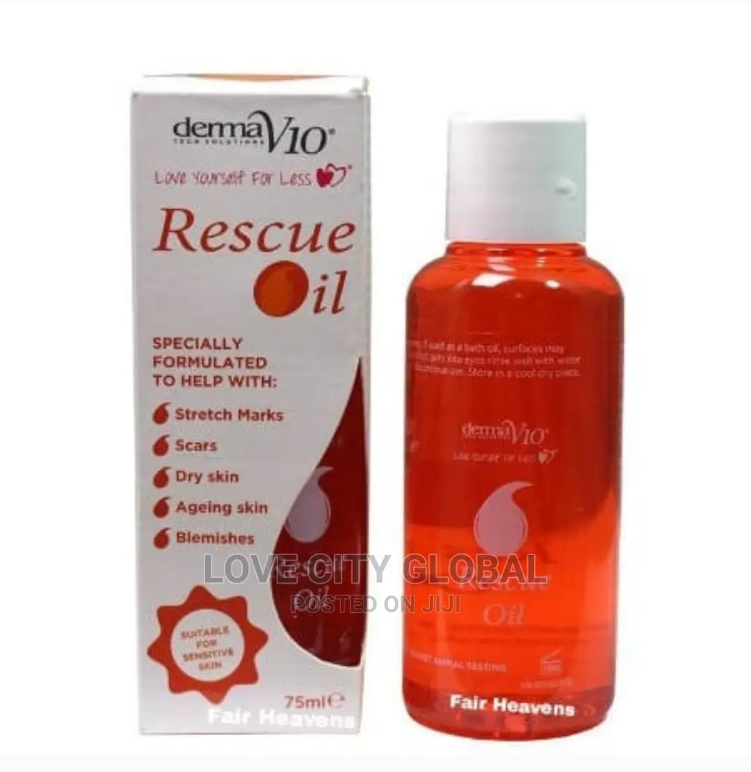 Dermav10 Rescue Oil Anti-Aging, Stretch Mark Scar Oil 75ml