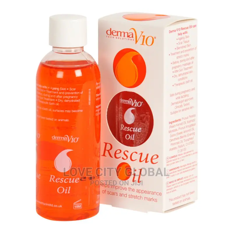 Dermav10 Rescue Oil Anti-Aging, Stretch Mark Scar Oil 75ml