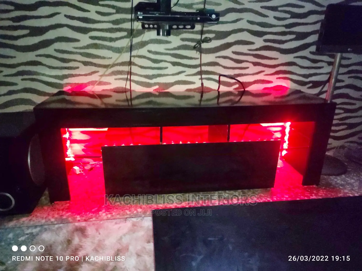 5ft Tv Console With Led Light
