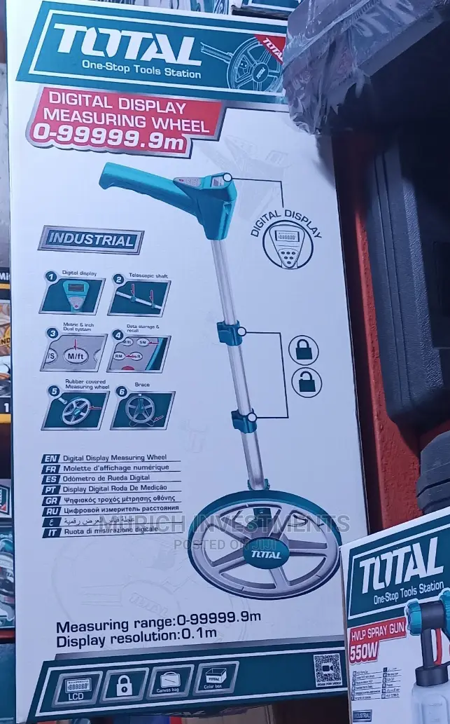 TOTAL Digital Distance Measuring Wheel