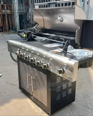 6burner Bbq Grill Gas With Side Cooker