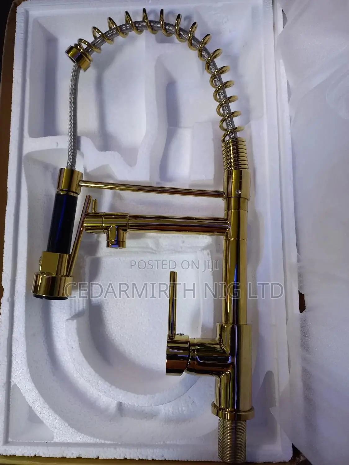 Gold Kitchen Double Handle Tap