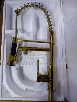 Gold Kitchen Double Handle Tap