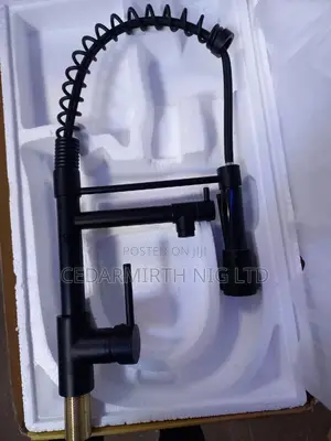 Black Sink Double Handle Tap