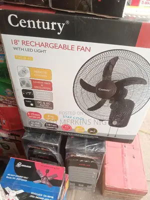 Century Rechargeable Wall Fan 18"