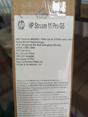New Laptop HP Stream 11 4GB Intel Celeron SSD 60GB