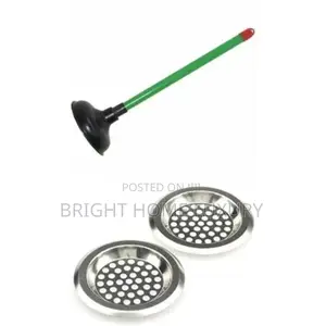 Sink and Drain Plunger + 2pcs Sink Strainer
