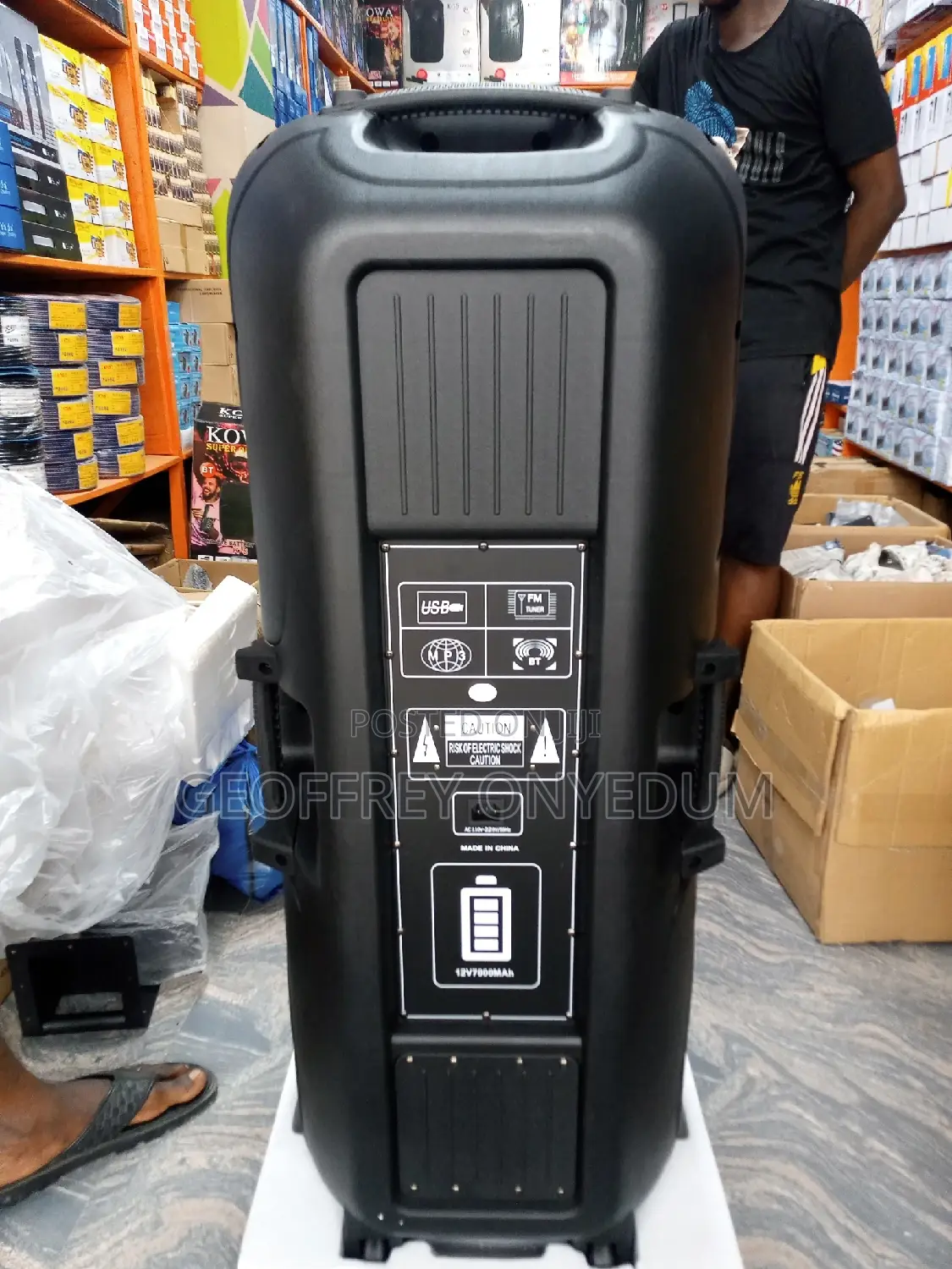Pa System Double With Graphic Equalizer Big Battery