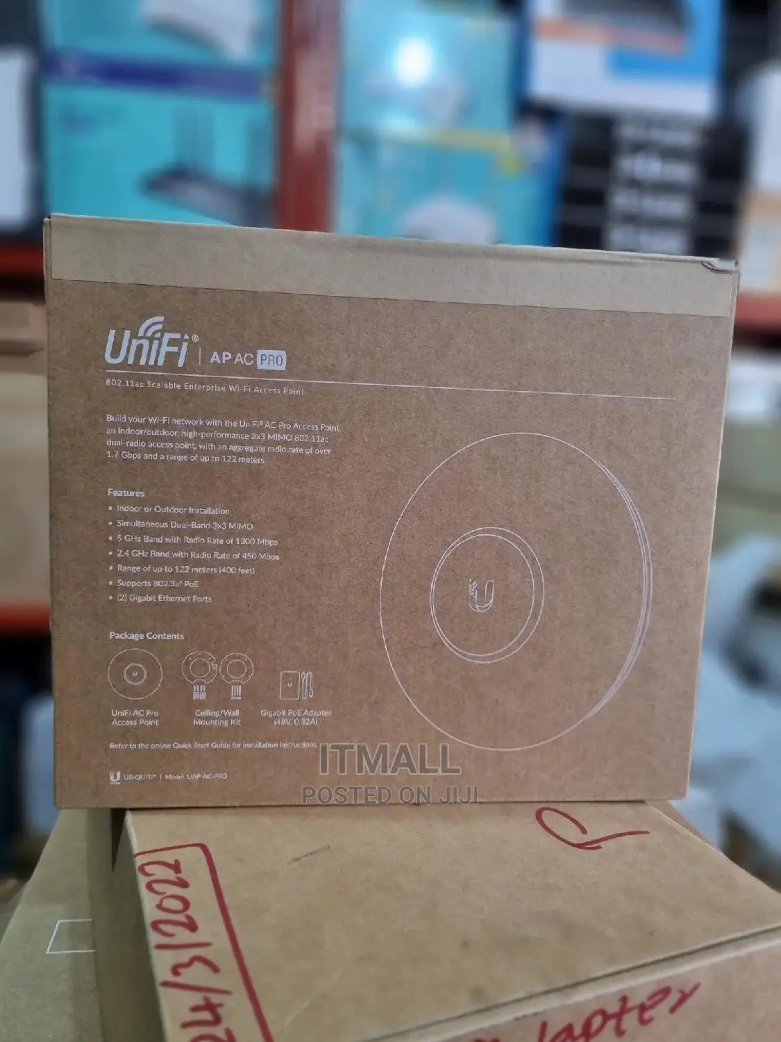 Unifi UAP-AC-PRO Network Access Points.