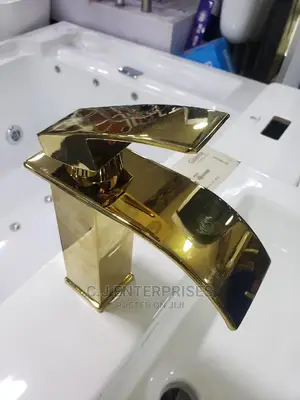 Gold Color Basin Mixer Tap