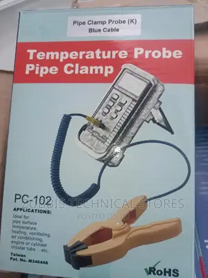 PC-102 Temperature Probe Pipe Clamp Thermometer