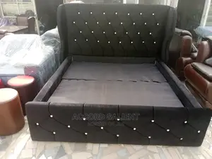 Executive 6 by 6 Bed Frame With Bedside Drawers