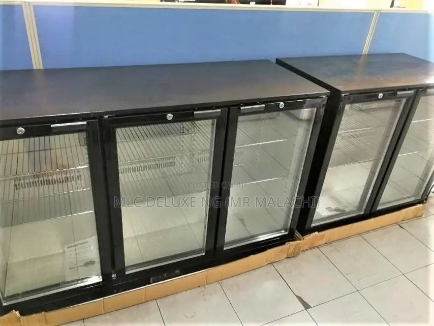 (1,2,3DOORS)Multi Purpose Black Under Bar Chiller/Bar Fridge