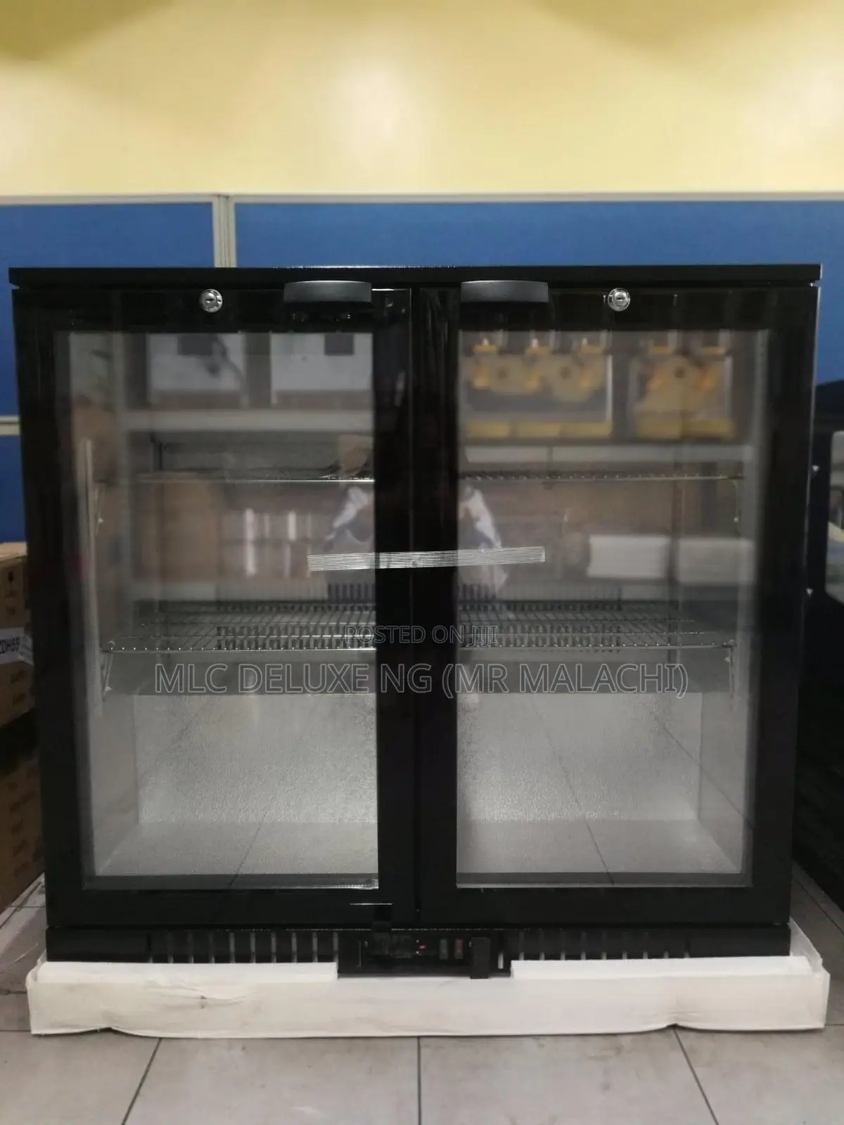 (1,2,3DOORS)Multi Purpose Black Under Bar Chiller/Bar Fridge