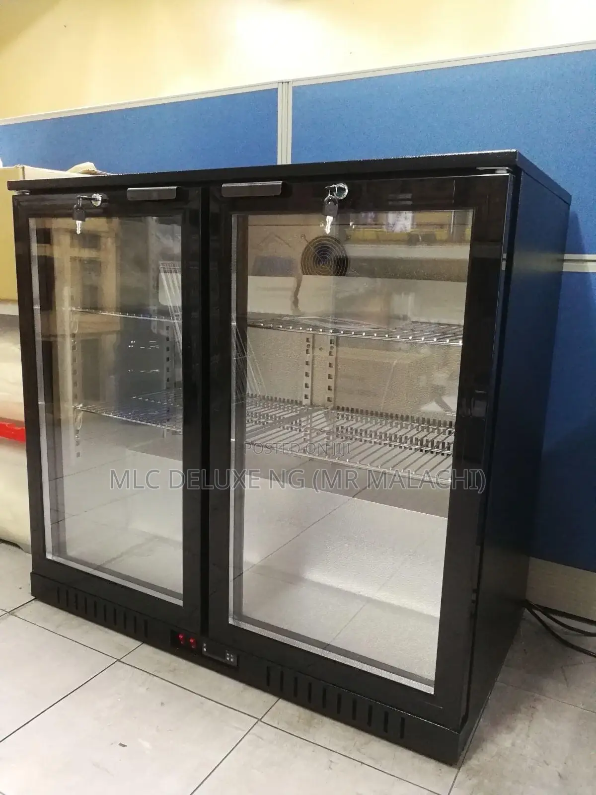 (1,2,3DOORS)Multi Purpose Black Under Bar Chiller/Bar Fridge