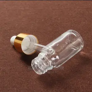 12 Pieces 30ml Clear Glass Dropper Bottles