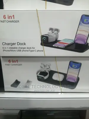 6 in 1 Wireless Fast Charging Dock