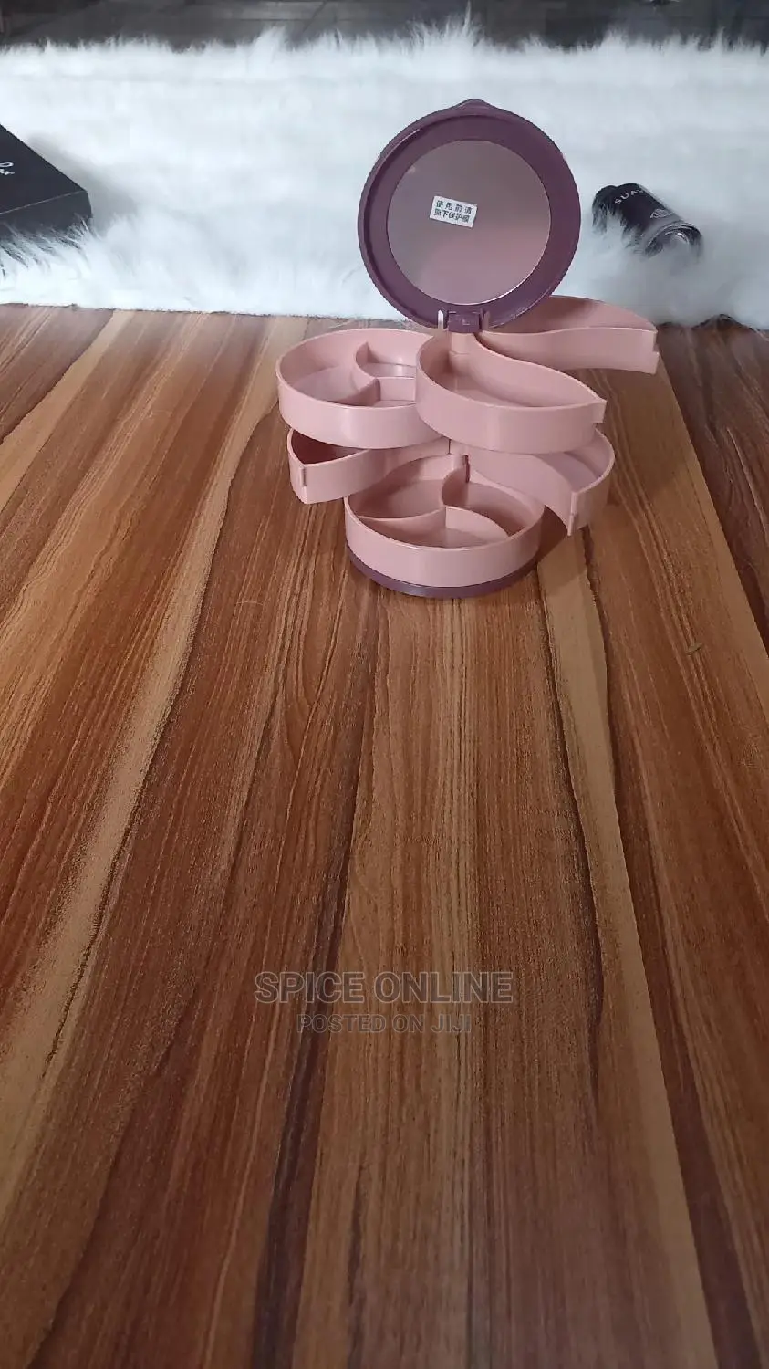 LU; Rotating Jewelry Storage - Home Decoration
