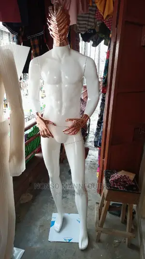 Full Male White And Rose Gold Male Mannequin