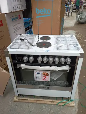 Scanfrost 90*60cm(4burner 2electric)-Oven Standing Gascooker