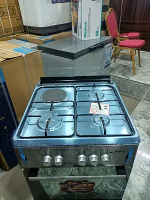 Maxi 3 Gas Burner 1 Electric 60 by 60cm Standing Gascooker