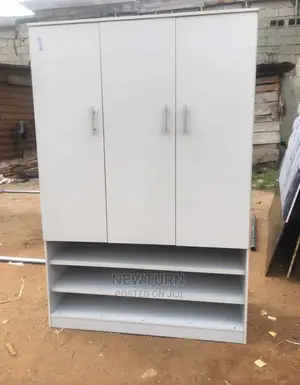 3 Doors HDF Wardrobe With Shoes Rack.