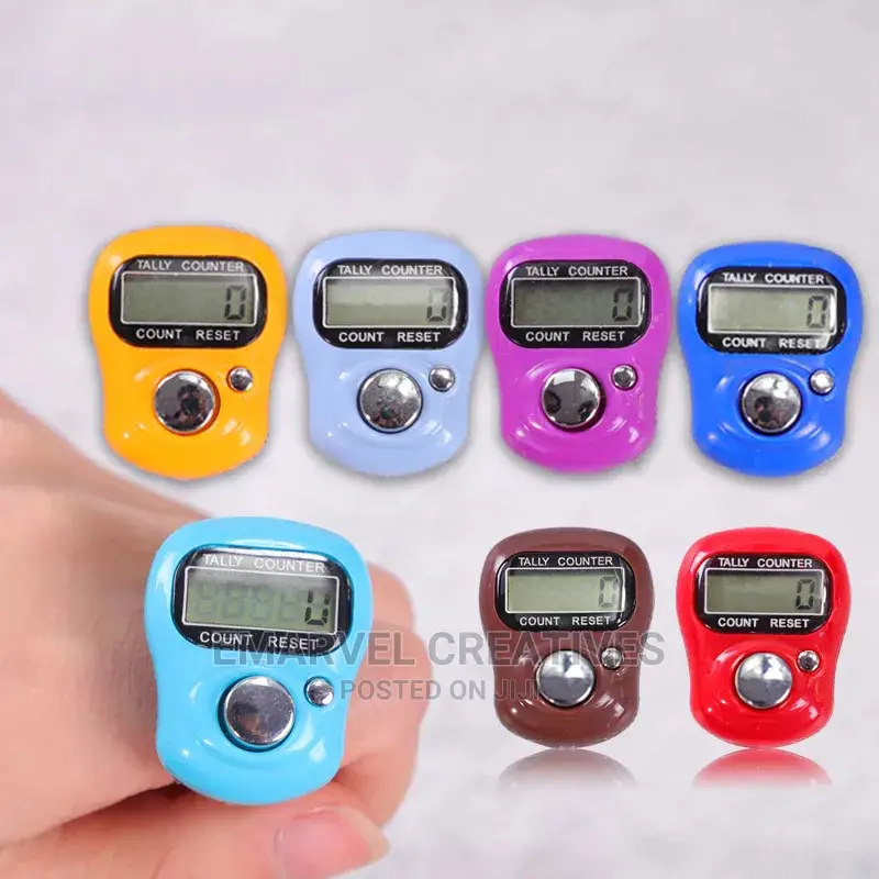 1pcs Portable Mini Counter Stitch Marker Row Finger