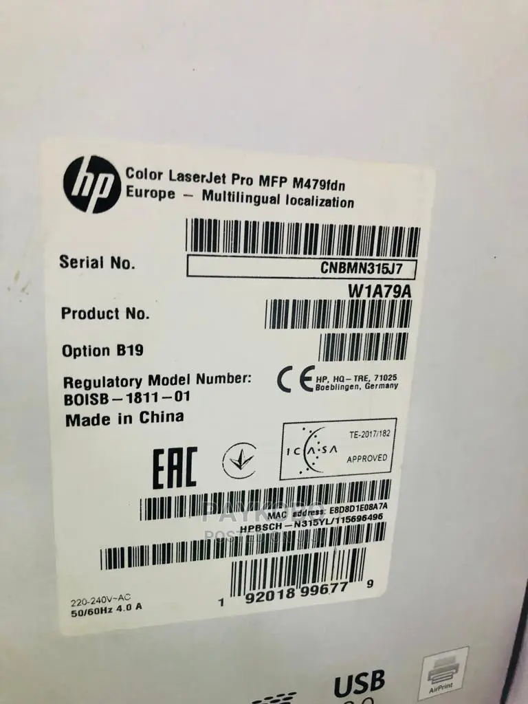 Hp Colour Laserjet Pro MFP M479fdn