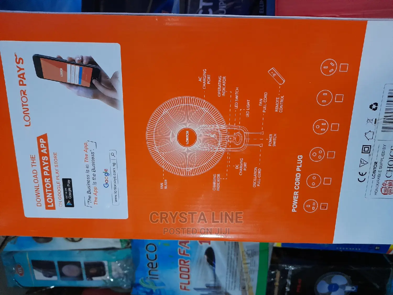 Rechargeable Lontor Fan