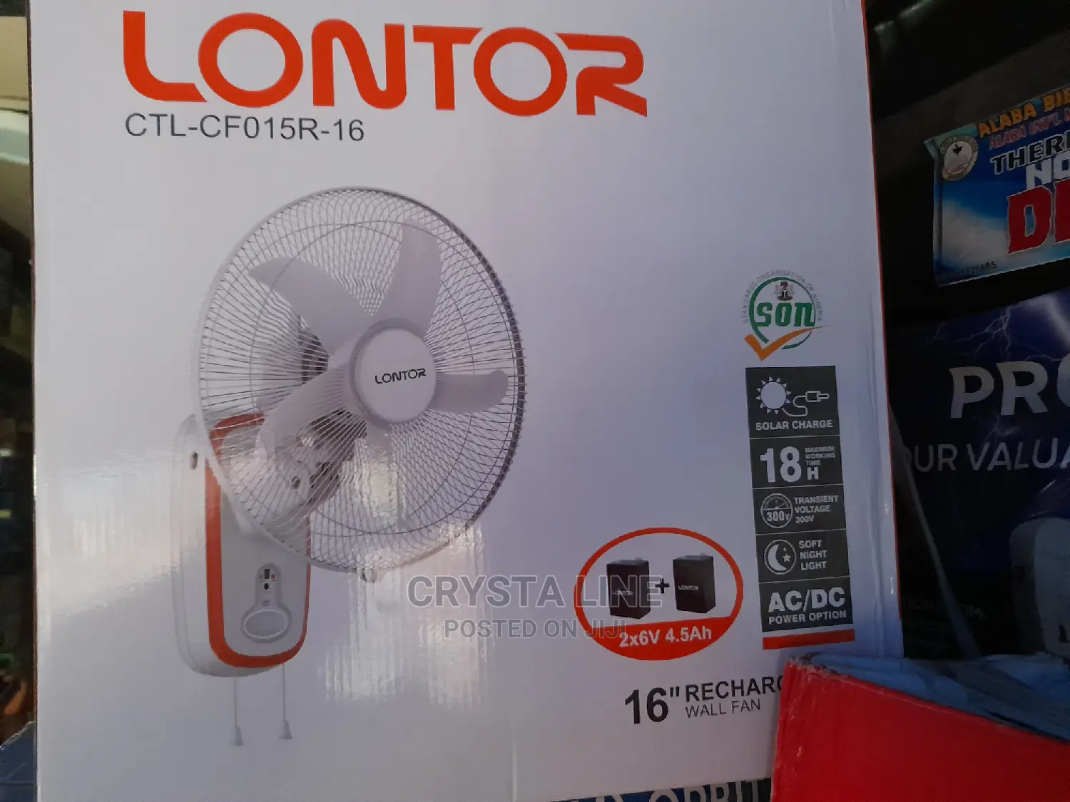 Rechargeable Lontor Fan