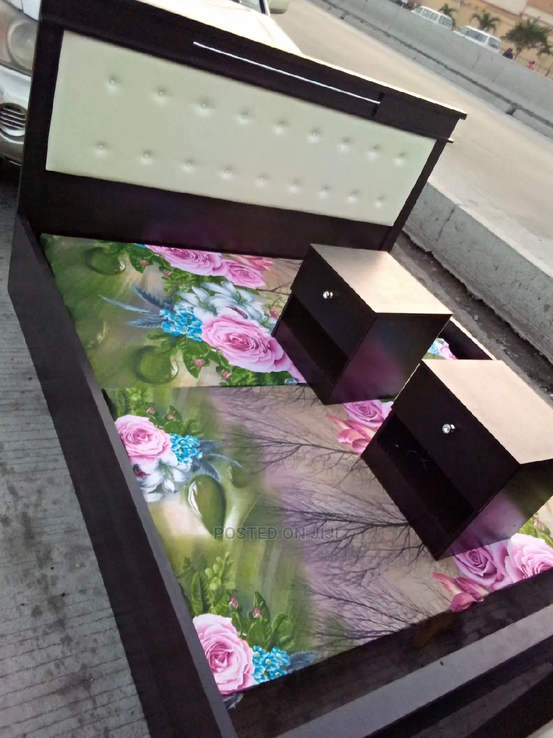 Padded Bed Frame 5x6 6x6 6x7 7x7 8x8 Available