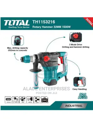 Total Rotary Hammer Machine 3 Functions 1500W