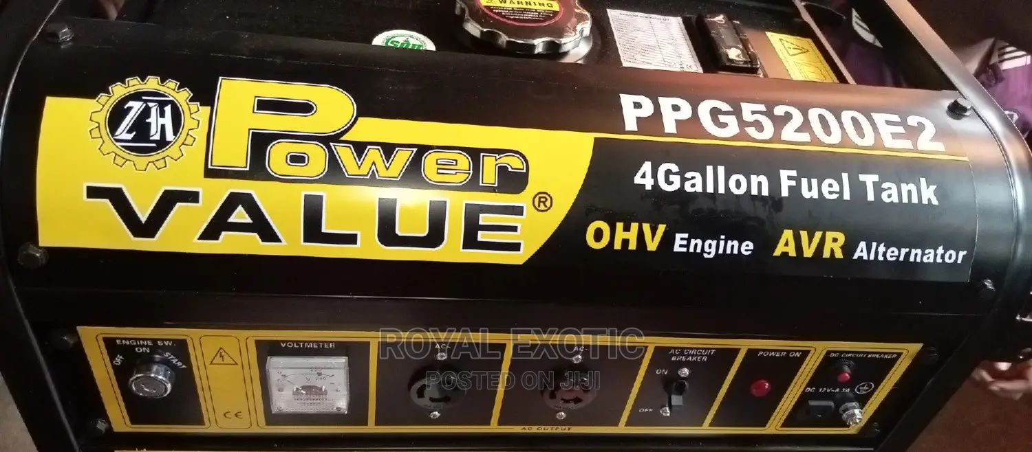 4.5kva Power Value Generator, 100% Copper Manual