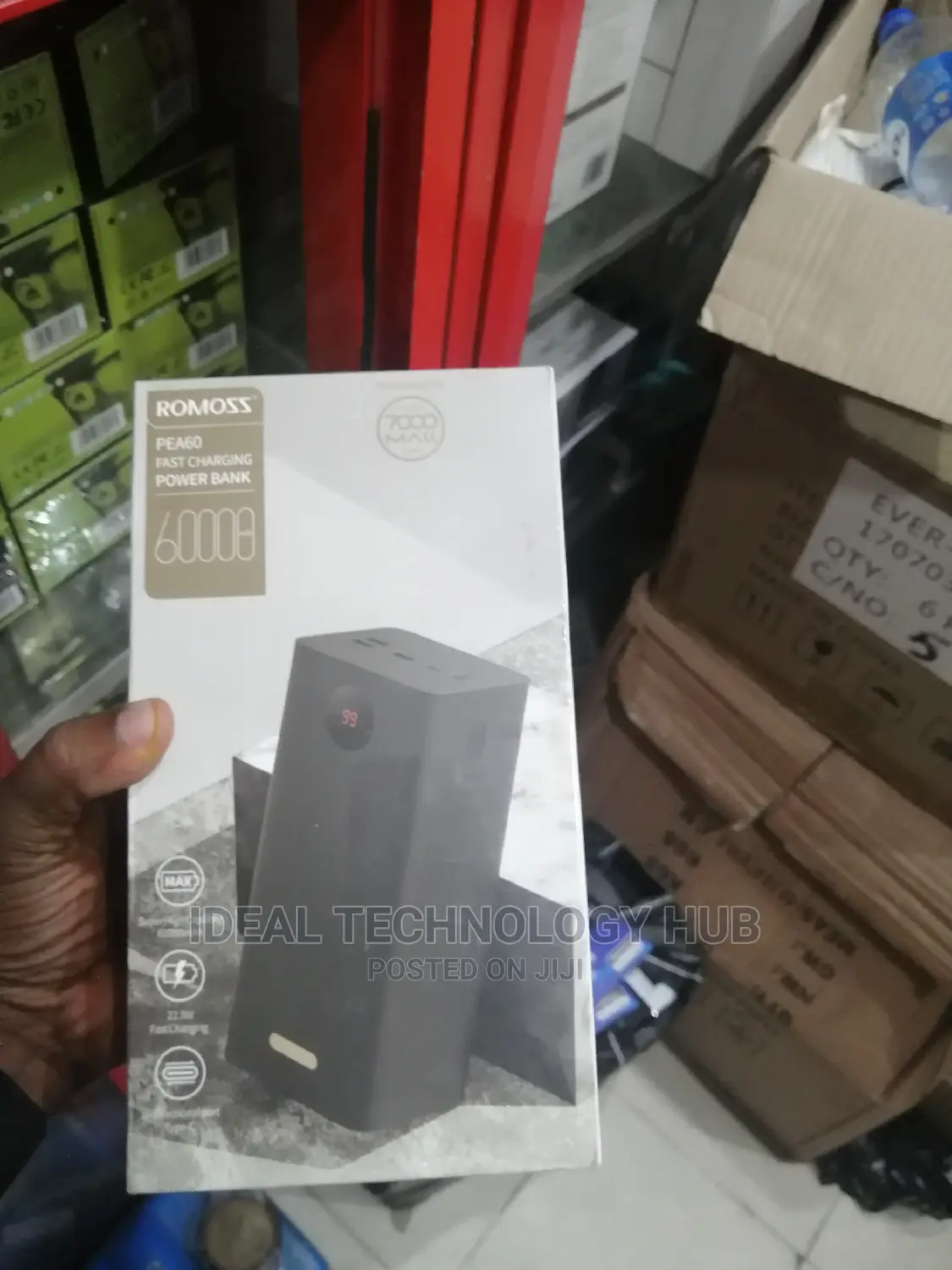 Romoss 60000mah Fast Power Bank Pea60 22.5w