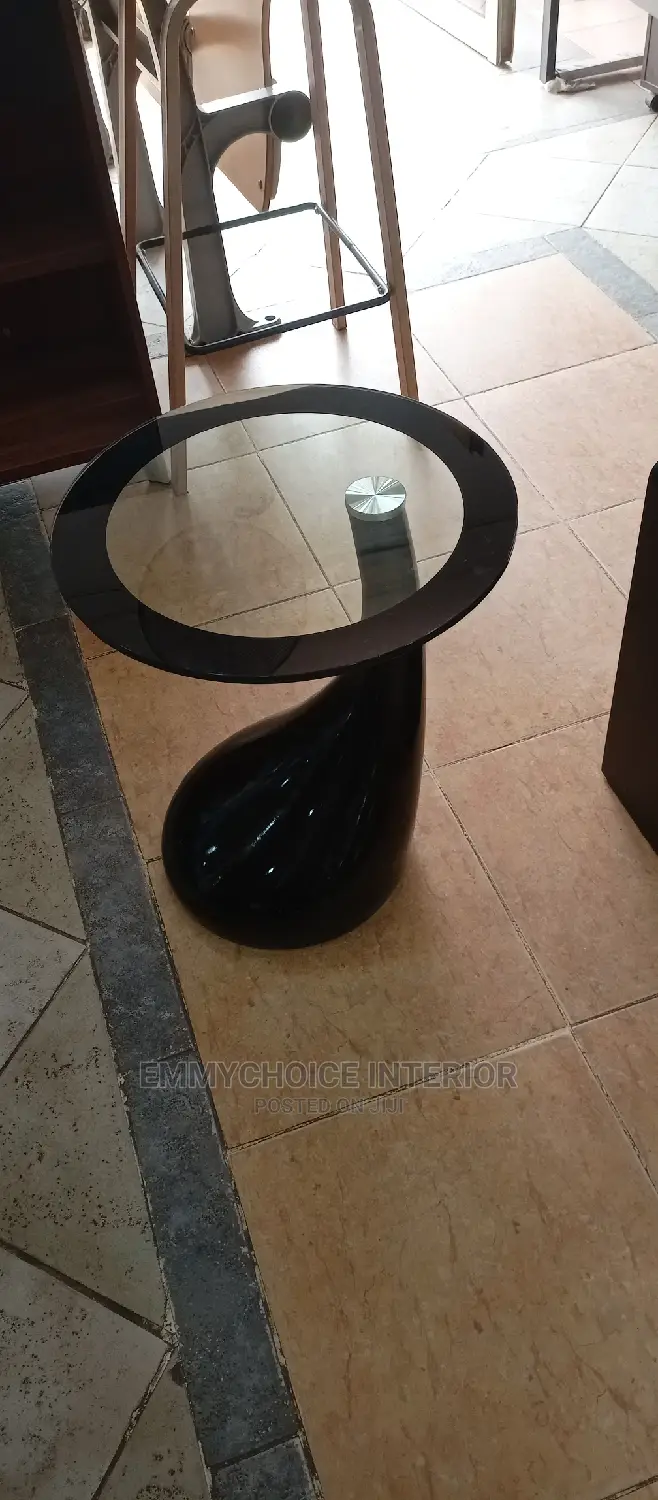 Glass Side Stool