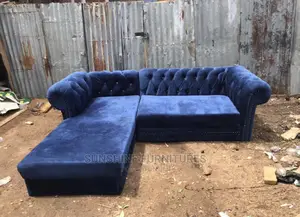 L Shaped Buttoned Sofa