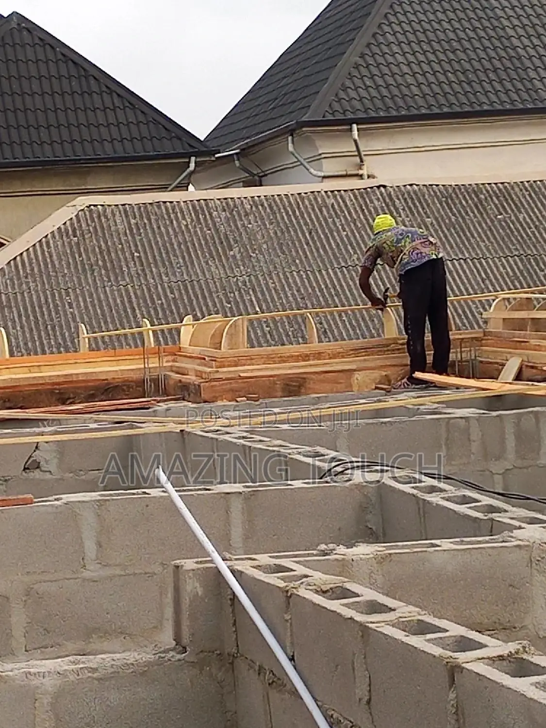 Parapet Carpentry Wood-Work, Reinforcement Casting