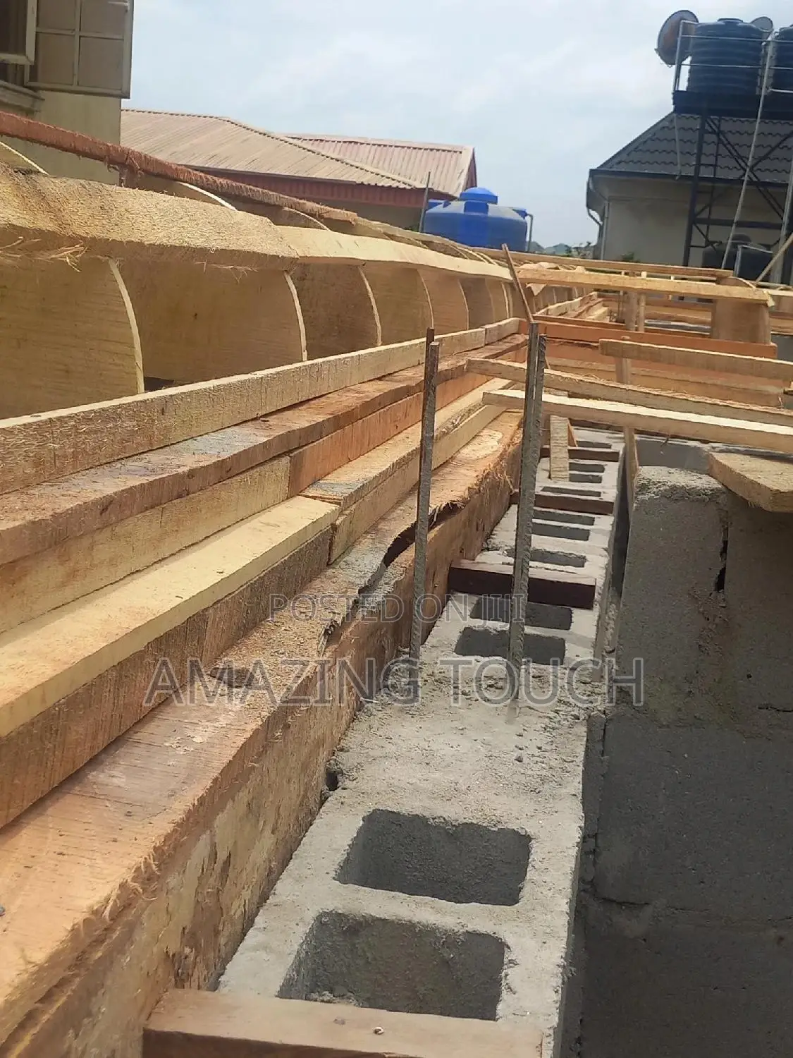 Parapet Carpentry Wood-Work, Reinforcement Casting