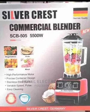 Brand New Silver Crest Blender 5500w (Scb -505) Commercial