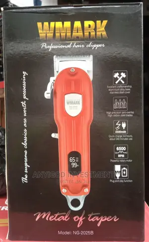 Wmark Rechargeable Clipper All Metal With Digital Led 2025