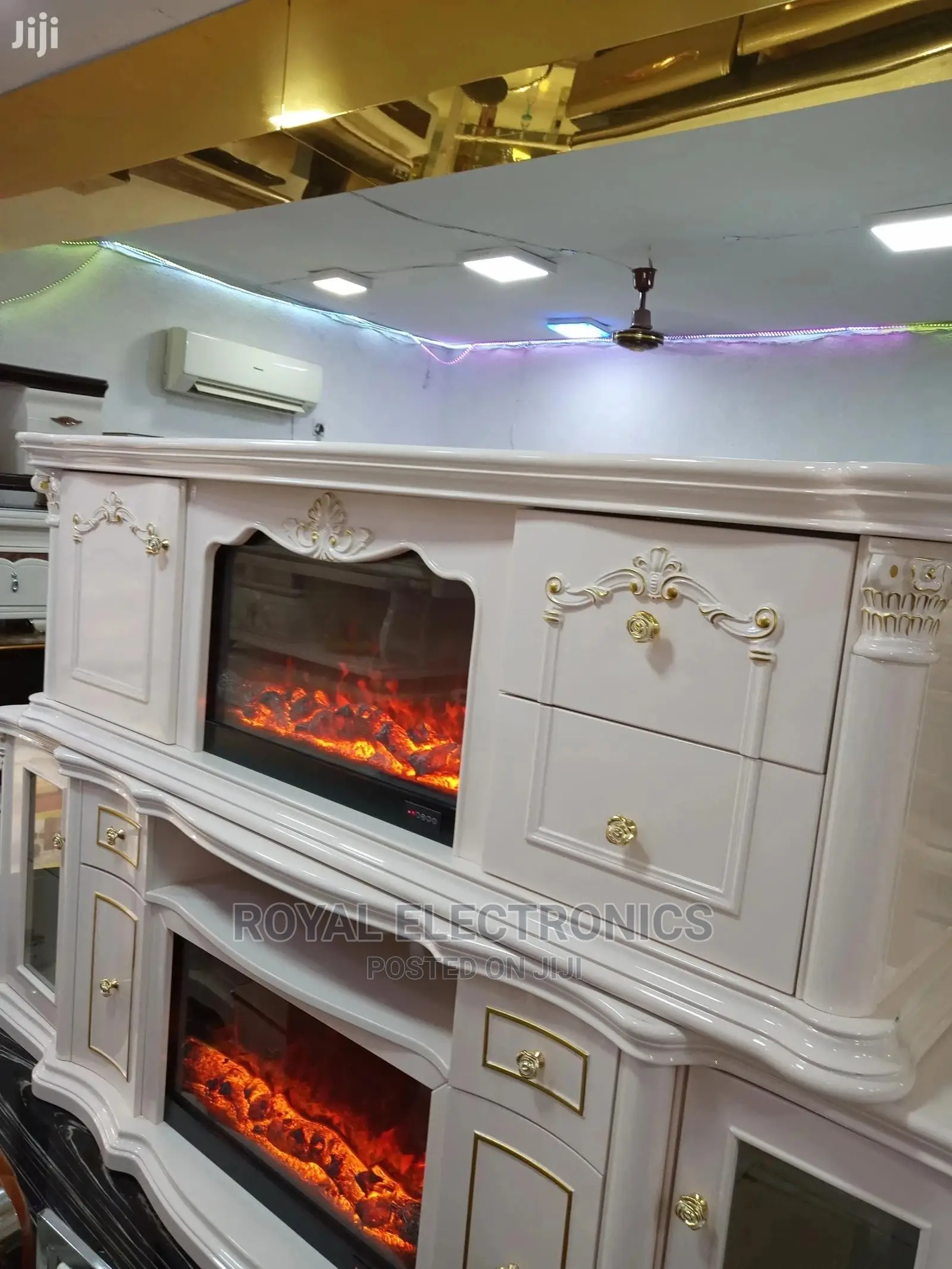 Direct Imported Tv Stand With Fireplace With Decoder Space
