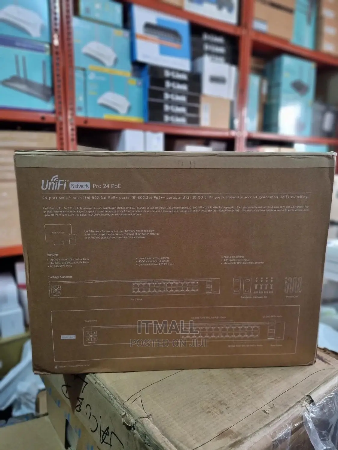 Ubiquiti USW-PRO-24-POE Switch.