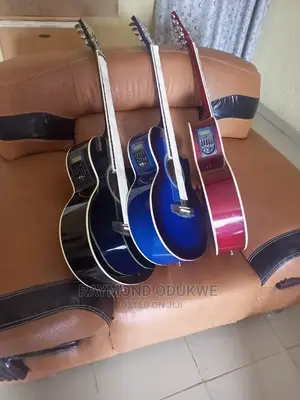 Photo - Semi Acoustic Electric Guitar With Bag and Strap