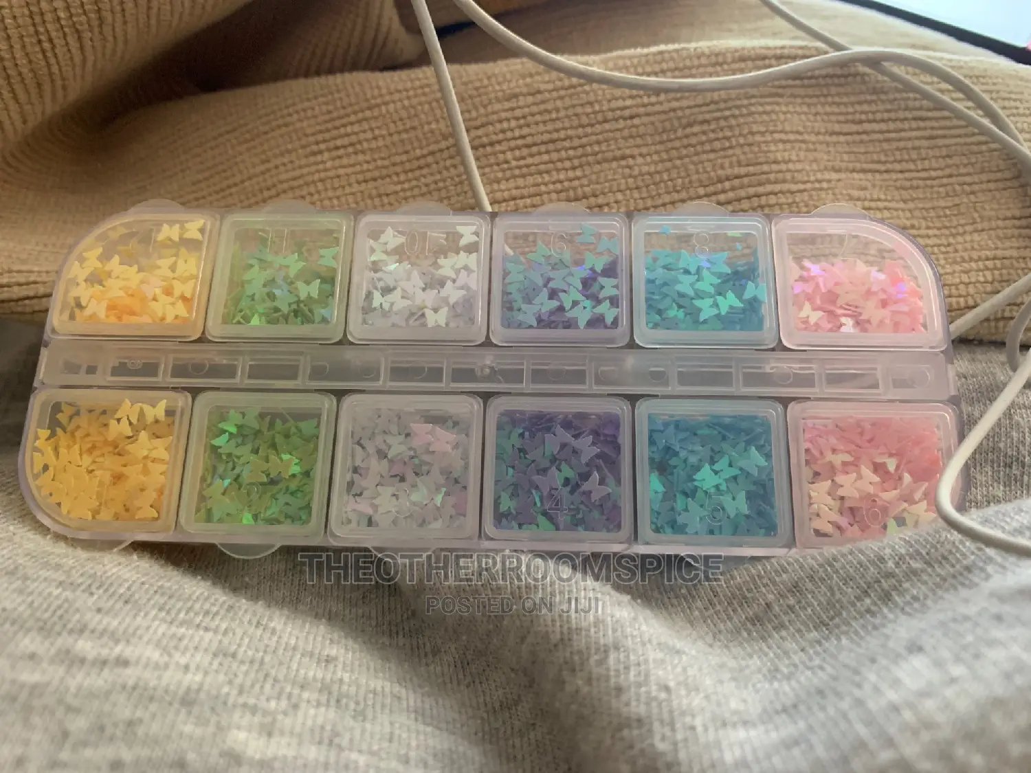 Butterfly Sequin 3D Nail Art Glitter Manicure Accessories