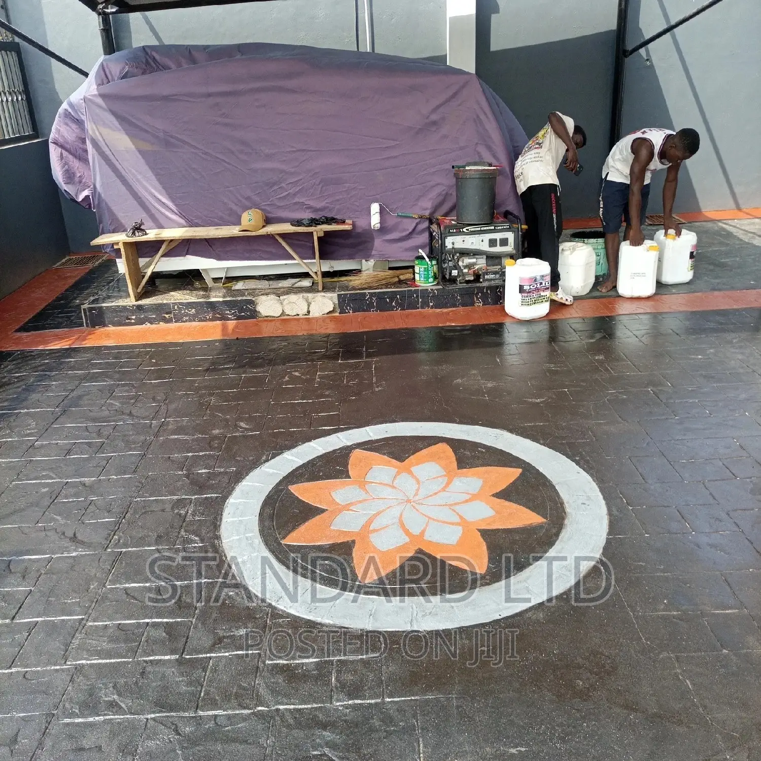 Polished Stamping Floor