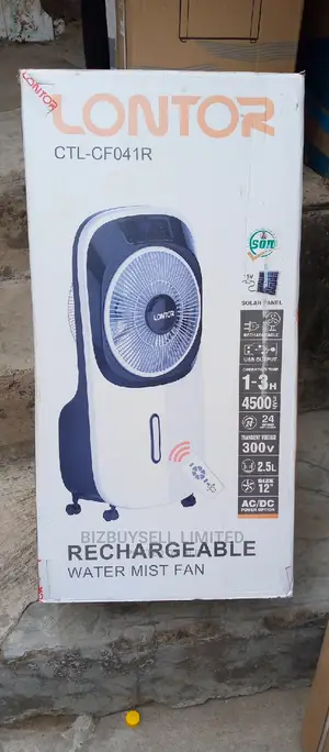 12" Lonto Rechargeable Water Cooling Fan, 2.5liters.